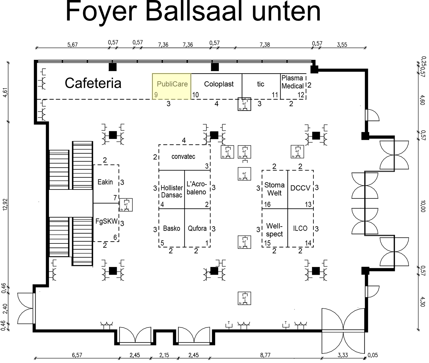 Foyer Ballsaal unten - Stoma-Tag