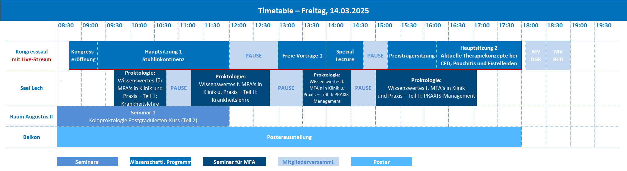 DGK2025 Timetable Freitag