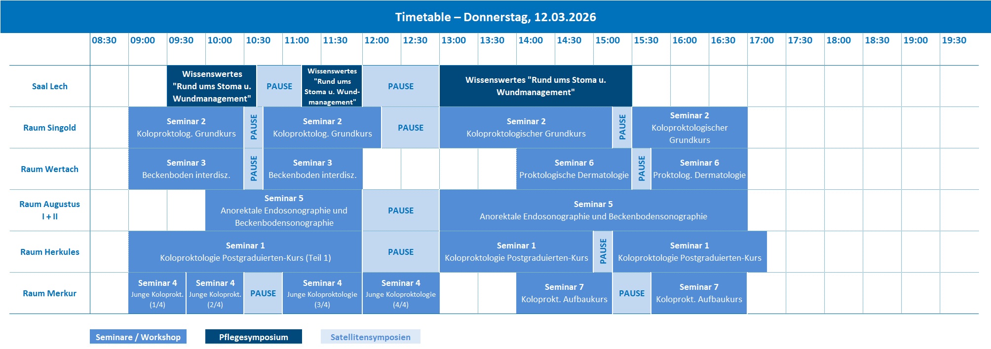 DGK2026 Timetable Donnerstag