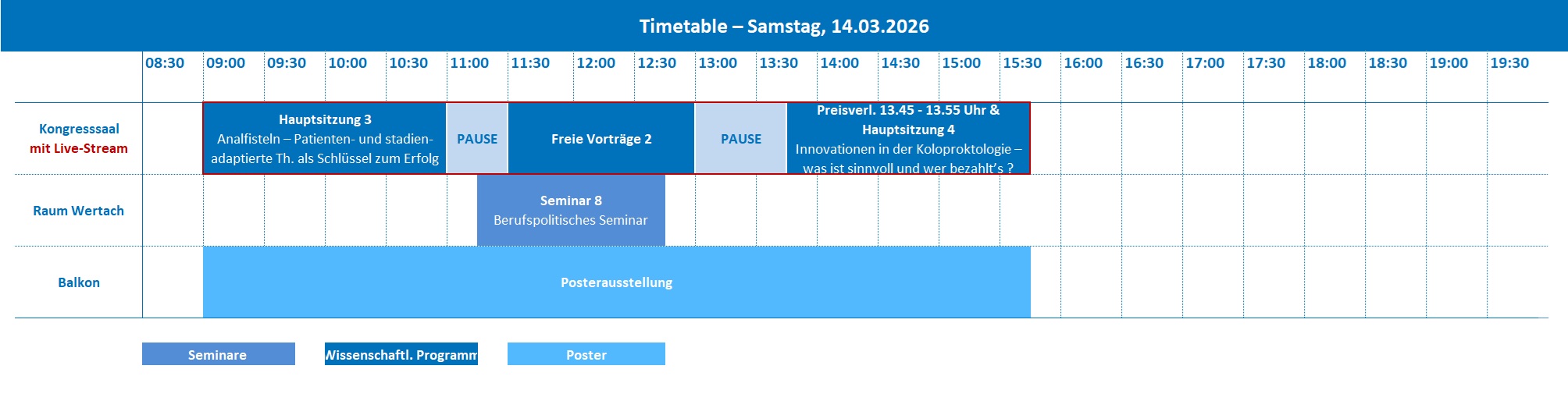DGK2026 Timetable Samstag