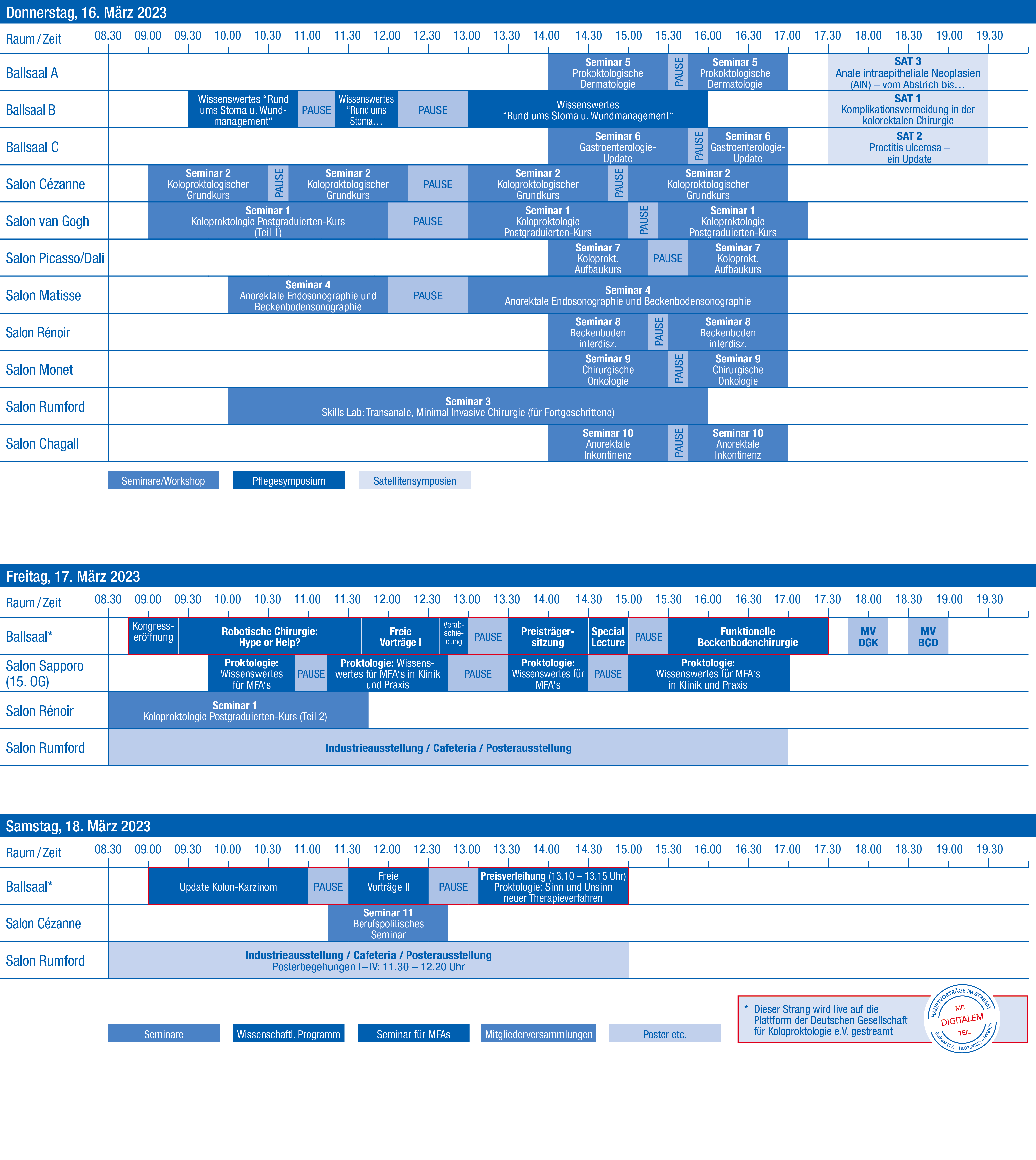 DGK 2023 Timetable